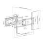 Aisens Soporte Pro Giratorio, Inclinable y Nivelable para TV de 60-120 pulgadas, Negro